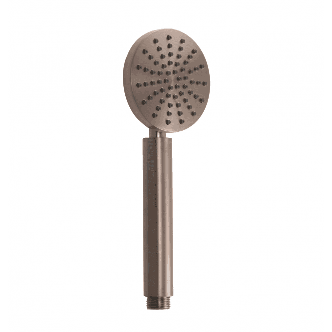 JustTaps VOS Single Function Round Shower Handset - Brushed Bronze