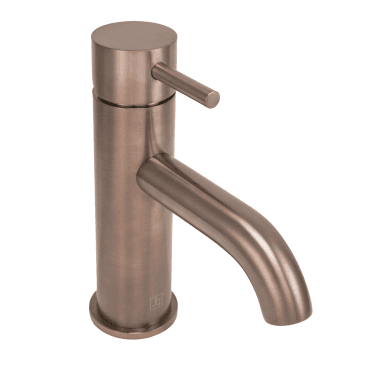 VOS Single Lever Mono Basin Mixer Tap - Brushed Bronze