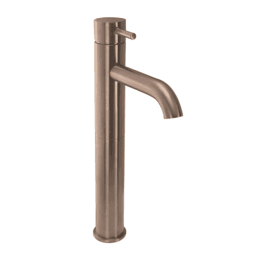 VOS Single Lever Tall Mono Basin Mixer - Brushed Bronze