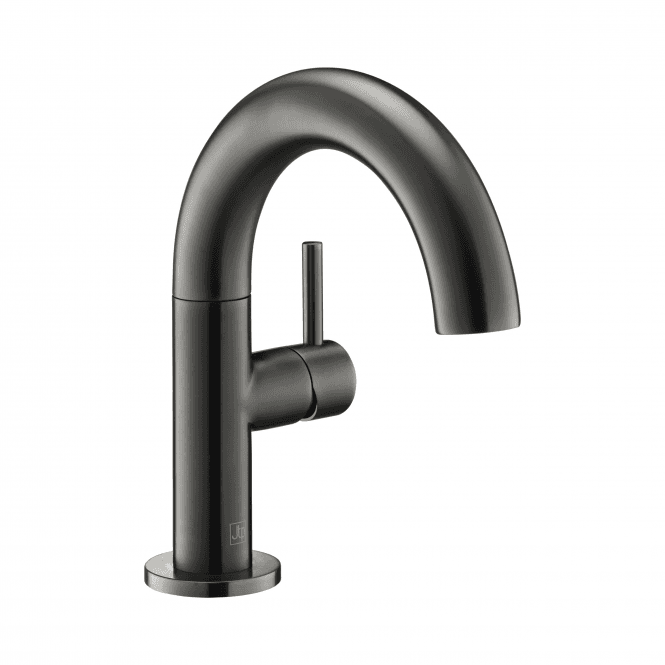JustTaps VOS Single Side Lever Mono Basin Mixer Tap - Brushed Black