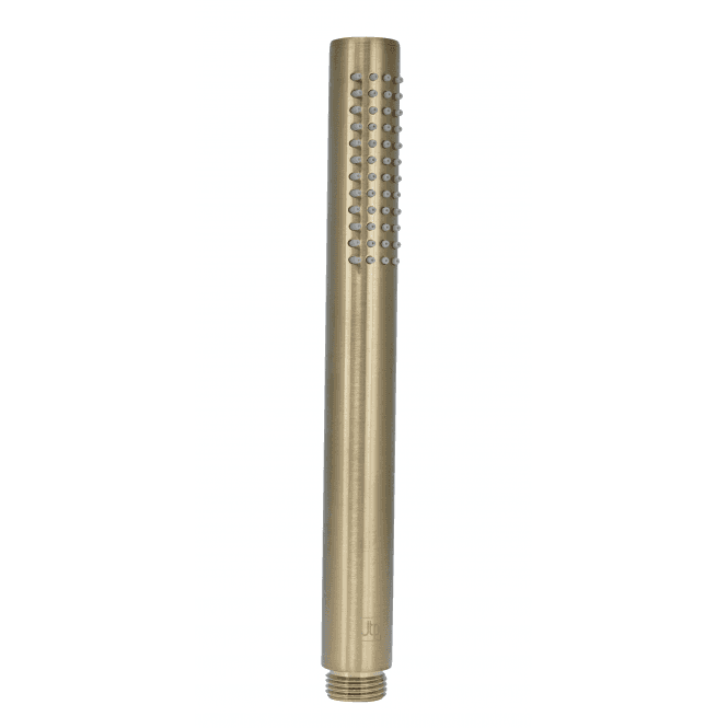 JustTaps VOS Slim Round Single Function Shower Handset - Brushed Brass