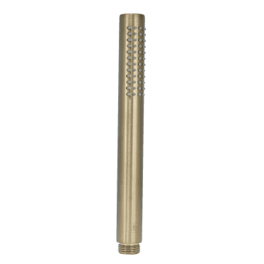 VOS Slim Round Single Function Shower Handset - Brushed Brass