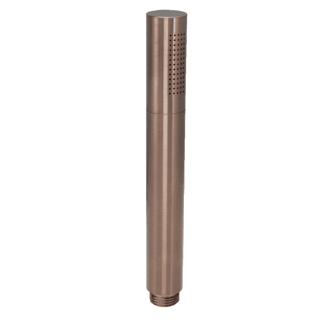 JustTaps VOS Slim Round Single Function Shower Handset - Brushed Bronze