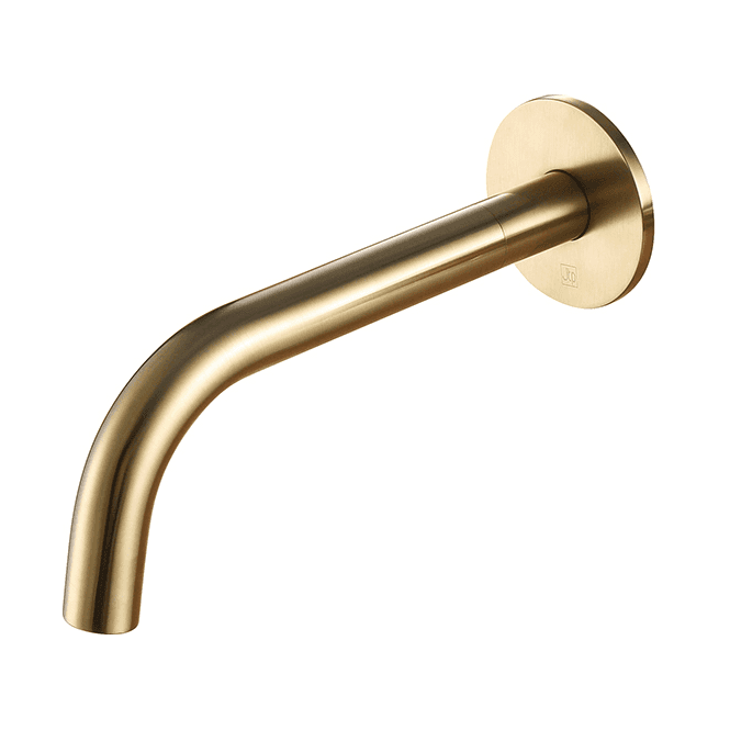 JustTaps VOS Wall Mounted 150mm Bath/Basin Spout - Brushed Brass