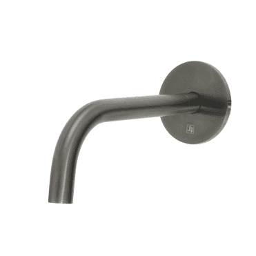 VOS Wall Mounted 250mm Slim Basin Spout - Brushed Black