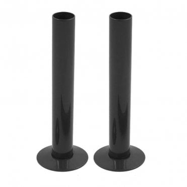 Kartell 15mm Pipe and Rosettes Black (Pair)