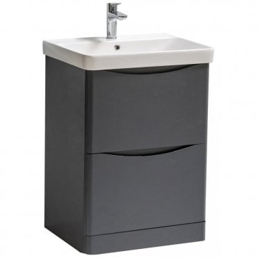 Kartell Arc 600 x 460mm Floor Standing Unit Matt Graphite