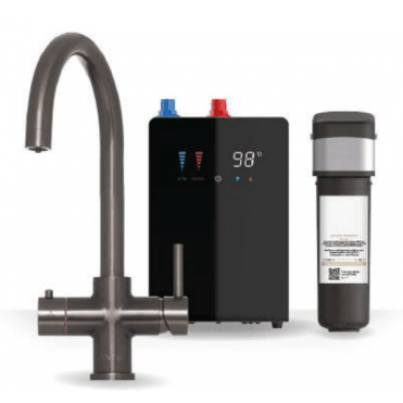 Kartell Brewmaster Gunmetal 4-1 square tap with digital tank