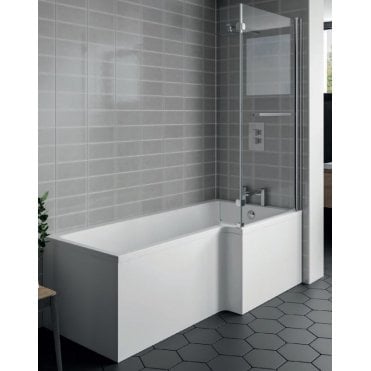 Kartell Elite 1500 x 850mm L Shape Right Hand Square Shower Bath