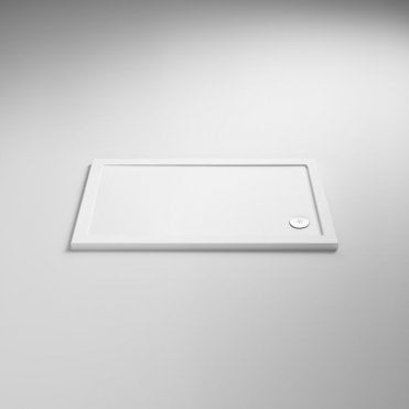 Kartell Low Profile 1200 x 700mm Rectangular White Shower Tray