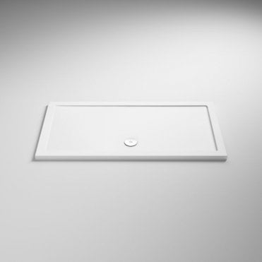 Kartell Low Profile 1600 x 760mm Rectangular White Shower Tray