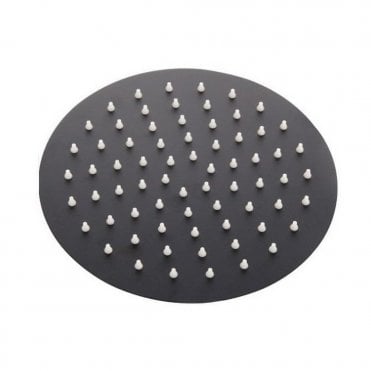 Kartell Nero Round Shower Head 250mm
