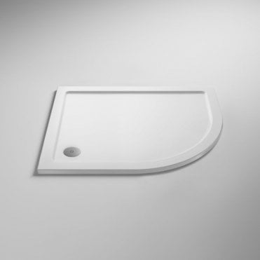 Kartell Offset 1000 x 800mm Quadrant White Right Hand Shower Tray