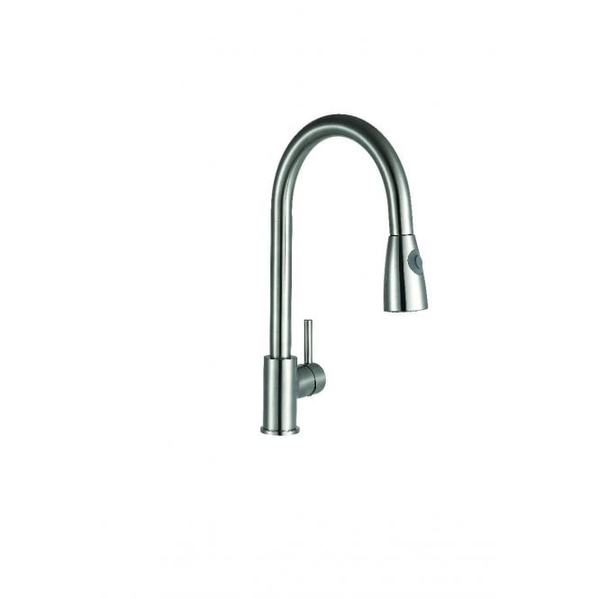 Kartell K-VIT Kartell Optima Pull Out Kitchen Tap Brushed Finish