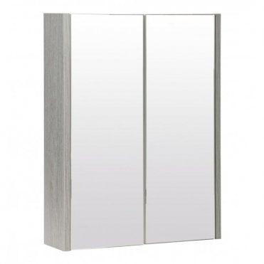 Kartell Purity 500mm Mirror Cabinet Silver Oak