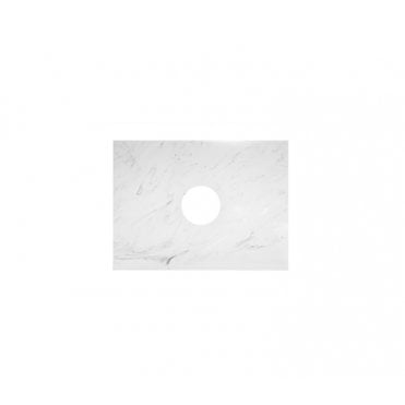 Kartell Purity 506 x 400mm Solid Surface Worktop White Marble