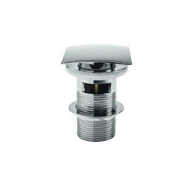 Kartell Square Push Button Basin Waste CP (Slotted)