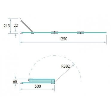 Kudos 3 Panel Folding Bath Screen