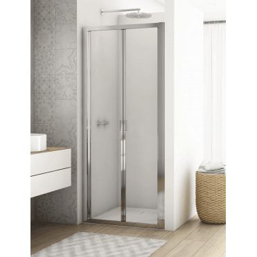 Divera 900mm Bi-Fold Shower Door Chrome
