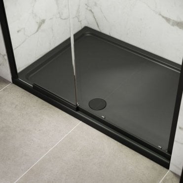 Kudos Kstone Square Grey Slip Resistant Shower Tray 900 X 900 KS90SRGR