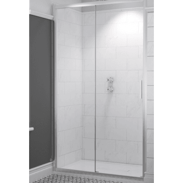 Kudos Original 6 Straight Sliding Door 1000mm Chrome Frame 603010