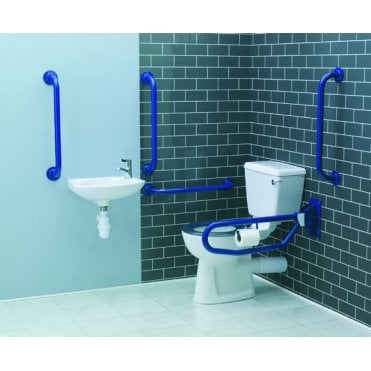 Lecico Atlas Close Coupled Doc M Pack With Blue Rails