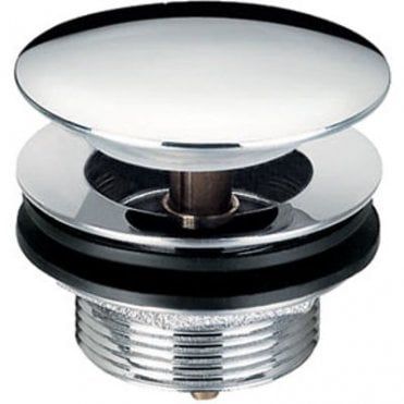 Mushroom Bath Push Down Waste - Chrome