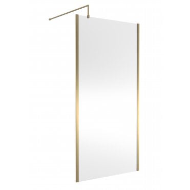 Nuie 1000mm Outer Framed Wetroom Screen with Support Bar WRSCOBB10