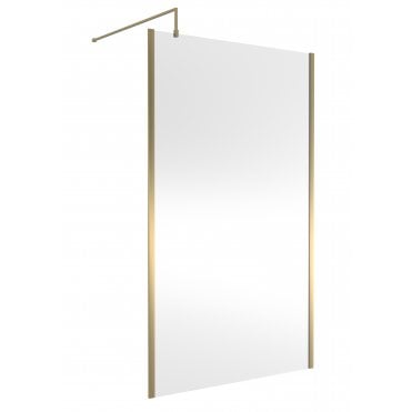 Nuie 1200mm Outer Framed Wetroom Screen with Support Bar WRSCOBB12