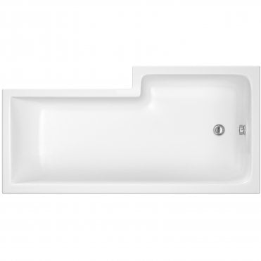 Nuie 1500mm Left Hand Square Shower Bath