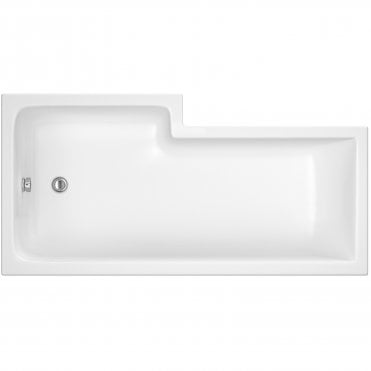 Nuie 1600mm Right Hand Square Shower Bath