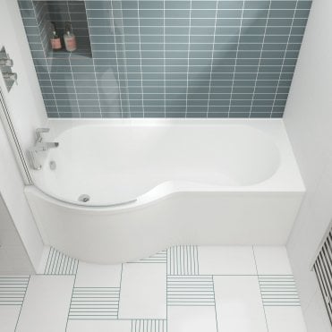 Nuie 1700mm Left Hand B-Shaped Bath