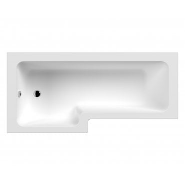 Nuie 1800mm Left Hand Square Shower Bath NSK801S