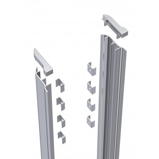 Nuie  1850mm Enclosure Screw Cover Kit Chrome AQ-SCK