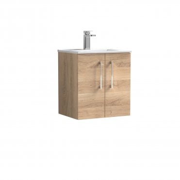Nuie 500mm Wall Hung 2-Door Vanity & Basin 2 ARN3021B