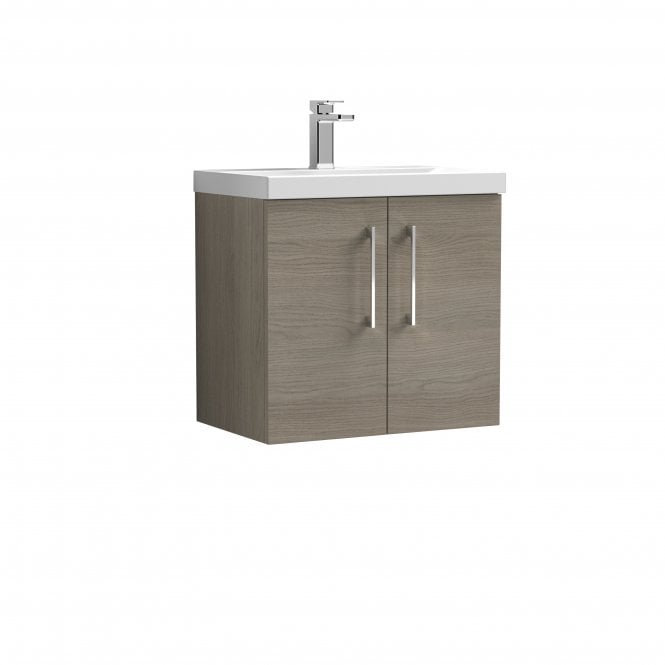 Nuie  600mm Wall Hung 2 Door Vanity & Basin 1 ARN2523A