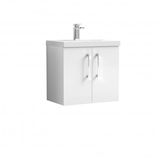 Nuie  600mm Wall Hung 2 Door Vanity & Basin 3 ARN123D