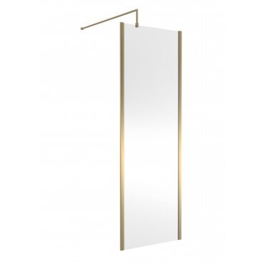 Nuie 700mm Outer Framed Wetroom Screen with Support Bar WRSCOBB70