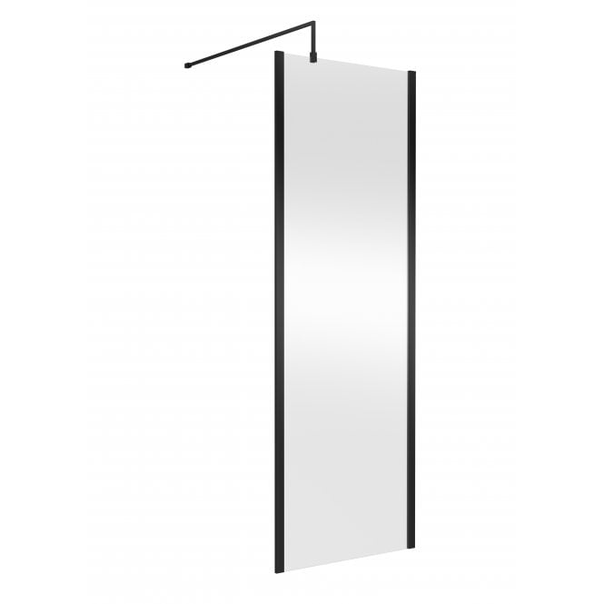 Nuie  700mm Outer Framed Wetroom Screen with Support Bar WRSCOBP70