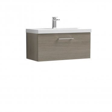 Nuie 800mm Wall Hung 1 Drawer Vanity & Basin 3 ARN2525D