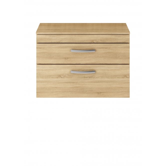 Nuie 800mm Wall Hung Vanity With Worktop