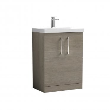 Nuie Arno 600mm Floor Standing 2 Door Vanity & Basin 3 ARN2503D