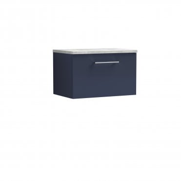 Nuie Arno 600mm Wall Hung 1-Drawer Vanity & Laminate Worktop ARN2922LBG