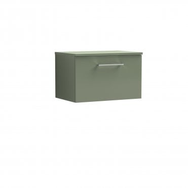 Nuie Arno 600mm Wall Hung 1 Drawer Vanity & Worktop ARN822W