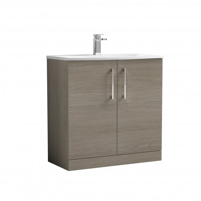 Nuie  Arno 800mm Floor Standing 2 Door Vanity & Basin 4 ARN2505G