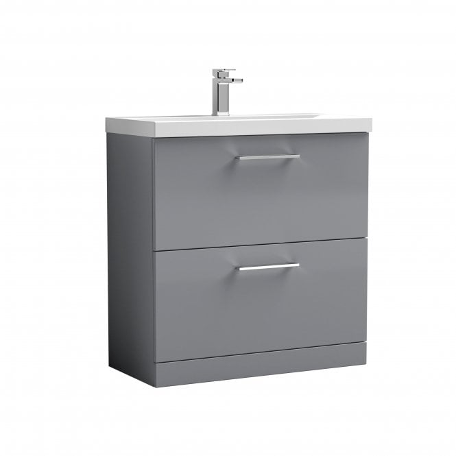 Nuie  Arno 800mm Floor Standing 2 Drawer Vanity & Basin 1 ARN2235A