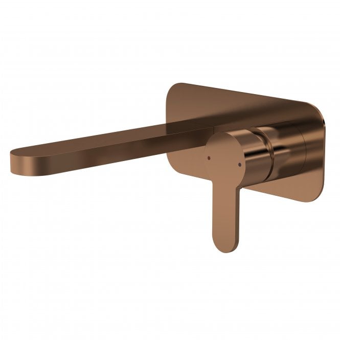 Nuie  Arvan Wall Mounted 2 Tap Hole Basin Mixer With Plate ARV1528
