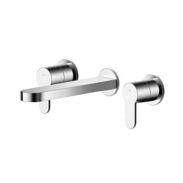 Nuie Arvan Wall Mounted 3 Tap Hole Basin Mixer ARV317