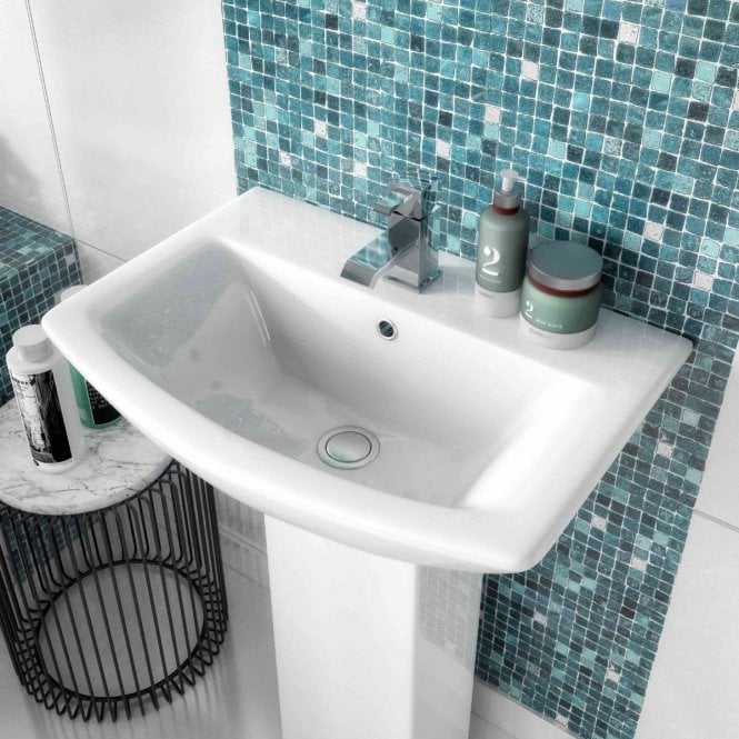 Nuie  Asselby 600mm Basin & Pedestal