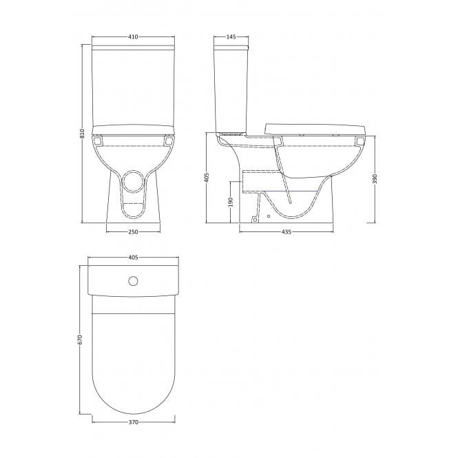 Nuie  Asselby Close Coupled WC